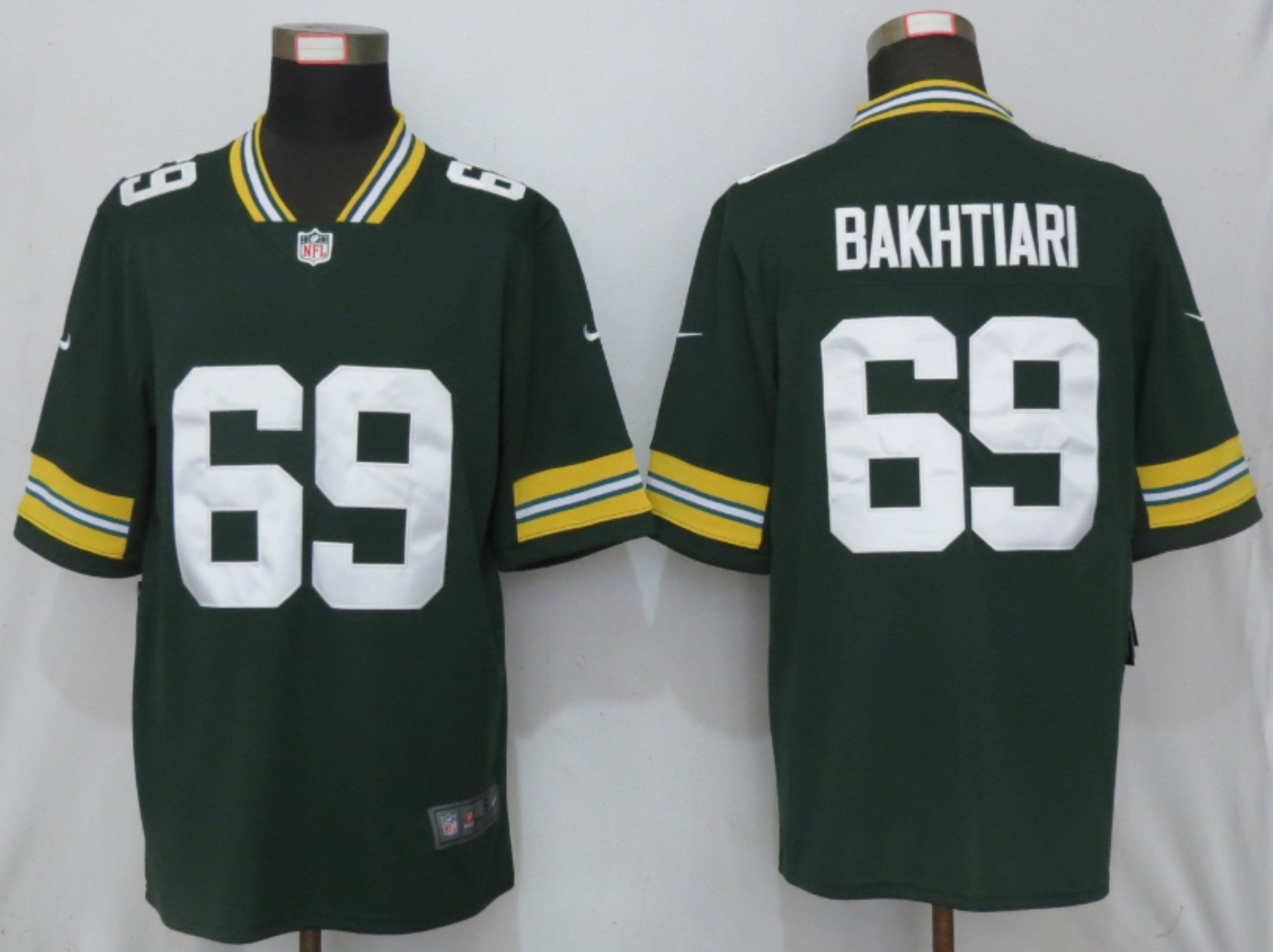 Men Green Bay Packers #69 Bakhtiari Green Nike Vapor Untouchable Limited Playe NFL Jerseys->green bay packers->NFL Jersey